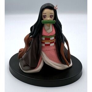 Demon Slayer Nezuko Kamado PVC Figure Sitting Pose Anime‎ Collectible Loose